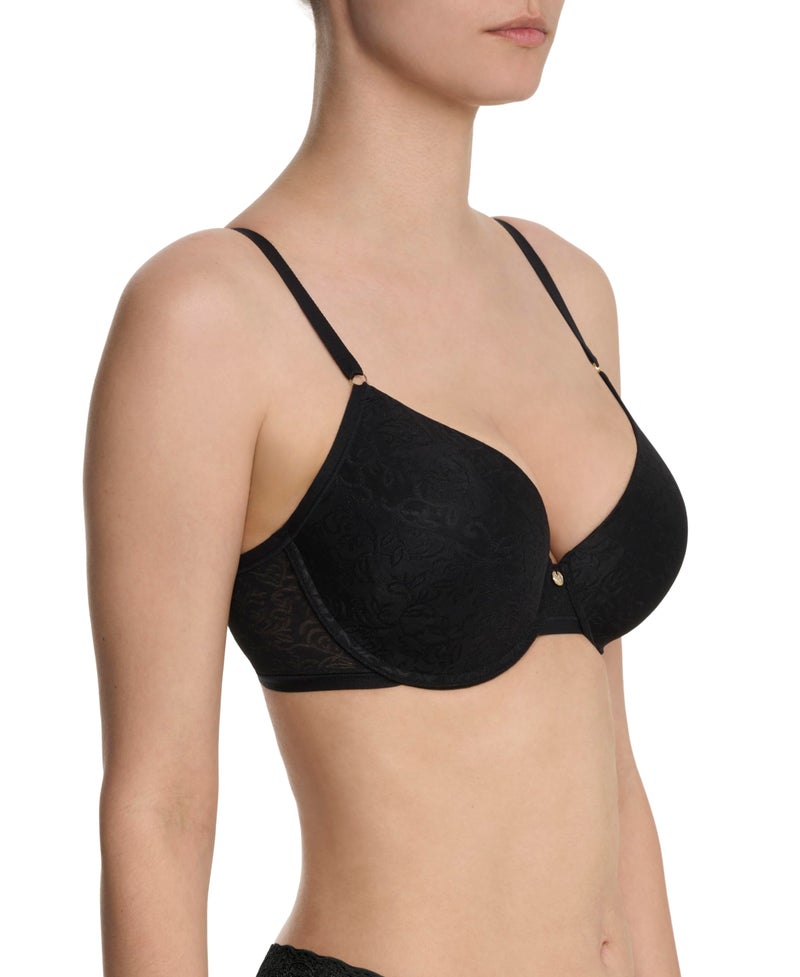 Natori Women's Jacquard Contour Underwire Bra, Black, 36C - Image 2